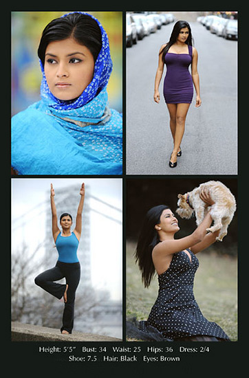 Rebeka Choudhury - Comp Card - Back